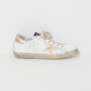 Golden goose sparkle superstar sneakers.